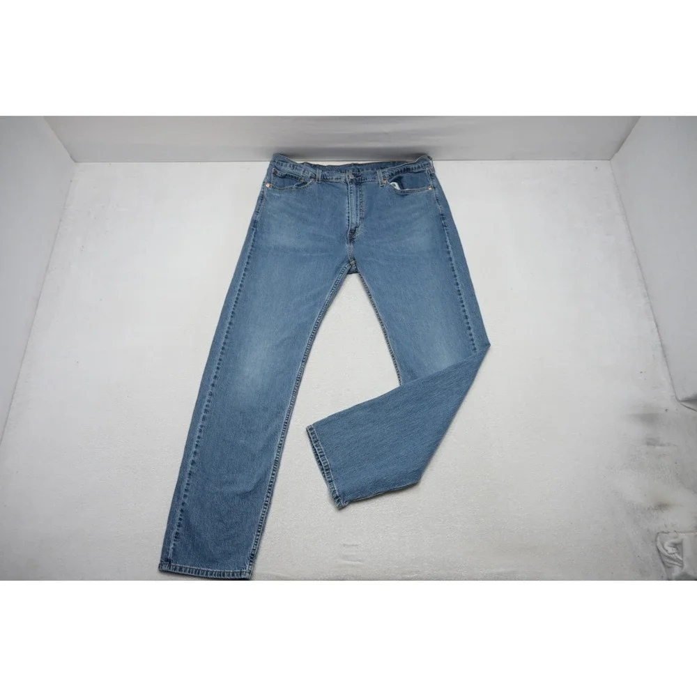 Levi's 505 Regular Fit Jeans Mens 40x34 Blue Straight Leg Medium Wash Excellent